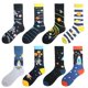 thumbnail image 2 of Happy Funny-calcetines Unisex con pintura de OVNI, astronauta, cohete espacial, estrella de la guerra, ropa de calle, vestido de monopatín de algodón para hombre, 2 of 4
