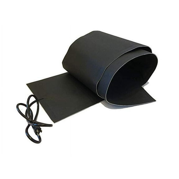 Roof Heating System Snow Outdoor Melting Mat, 120 V, Sizes 15ft x 13" inches, Black