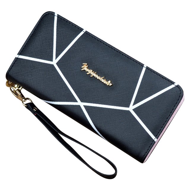 Portefeuille pour Femmes Mode Porte-Cartes à Fermeture Éclair Pochette Portefeuille Pochette pour Femmes