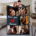 thumbnail image 3 of Personalized Valentine’s Gifts for Him | Custom Blanket with Pictures, 3 of 8