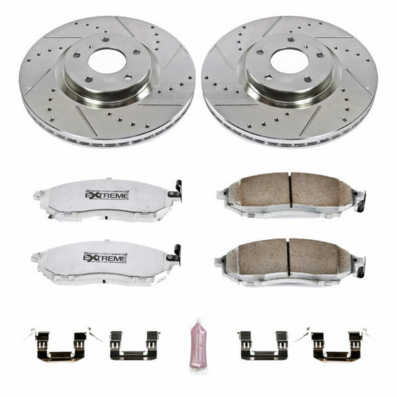 Power Stop Brake Kit For Infiniti M35/M45 2006-2010 Front Z26 Street Warrior | K112-26