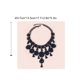 thumbnail image 3 of Jumpingount Collar de joyería de moda Gargantilla Collar largo de cristal Adorno de cuello de gota de agua Cadena de declaración ajustable Banquete Ropa, zapatos y accesorios Miscelánea Jumpingount AP014788-00, 3 of 6