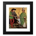 thumbnail image 2 of Master of Uttenheim 12x14 Black Modern Framed Museum Art Print Titled - St Martin of Tours and St Nicholas of Bari (ca 1475), 2 of 5