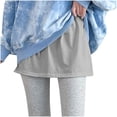 thumbnail image 4 of Mrat Skirts for Girls Uniform Women Short Skirt Ladies Layered Tiered Sheer Shirt Extender Extender Half Slip Skirt 2 Piece Skirt Sets for Femalen, 4 of 4