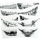 thumbnail image 1 of wonima02 Skull Mouth Tattoos, Day of the Dead Sugar Face Tattoo for Women Men Kids Halloween Costume, 10-Sheet, 1 of 1