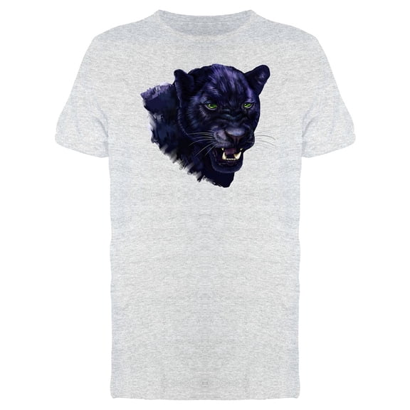 Grunge Watercolor Black Panther Tee Men's -Image by Shutterstock