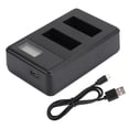 thumbnail image 3 of VGEBY E12 Portable Dual Slot Camera Battery Charger With LCD Charging Display For, 3 of 8