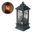thumbnail image 2 of Halloween Lantern Multipurpose Decorative Lantern Battery Powered Electronic Candle Light with Ring for Home Festival Party, 2 of 9