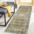 thumbnail image 3 of Twister.CK Machine Washable Runner Rug 2' x 6', Non Slip Backing Low Pile Rugs Boho Vintage Foldable Stain Resistant Indoor Carpet for Bedroom Living Room Playroom, Brown, 3 of 9