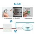 thumbnail image 4 of Yeacher eWeLink Push Button Wall Light Switch Remote Controller 2 Gang 86 Type ON/Off Switch Panel 433MHz Wireless RF Remote Control with Stickers Free Position Flexible For Home Living Room Bedroo, 4 of 8