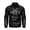 Black (thin style), variant on Men's lapel embroidered coat casual motorcycle style PU leather jacket multi-pocket workwear style suitable for daily commuting party