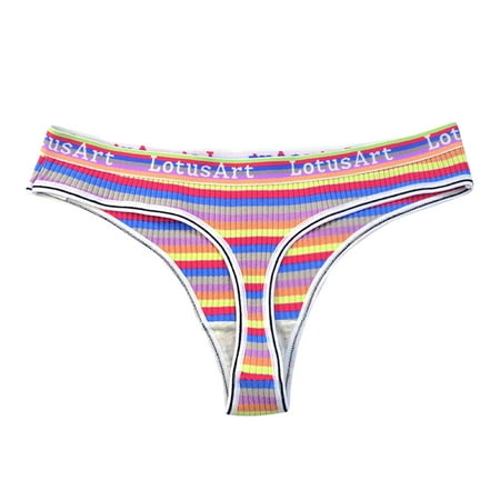

Women s Shapewear Control Panties Women s Fashion Low Waist Underwear Color Striped Briefs Underwear Women T Back Panties My Recent Orders