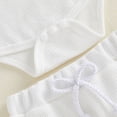 thumbnail image 6 of CAICJ98 Baby Boy Summer Outfits Button Short Sleeve Polo Shirts Romper Casual Shorts Set Infant Newborn Clothes (White,0-3 Months), 6 of 6