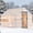 Dark Gray, variant on COZIWOW 107'' Outdoor Wooden Chicken Coop for Winter, Walk-in Chicken Runs for Yard with Cover, 4 Nesting Boxes, Weatherproof Duck House for 6-8 Hens