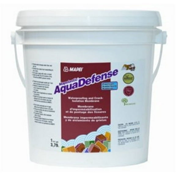 01953 Gal Aquadefense Waterproof Membrane, Mapei Corp, EACH, GAL, Premixed, adva