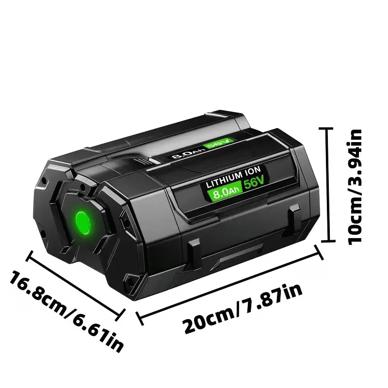 8Ah Replacement for EGO 56V MAX Battery Compatible with EGO 56 Volt Battery Fits for EGO Battery BA2800 BA4200T BA4200 BA1400 Overcharge Protection