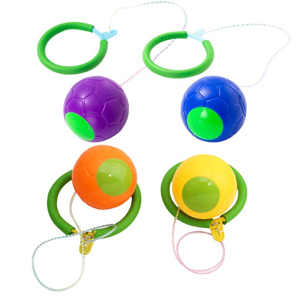 HOMEMAXS 4 Pcs Onelegged Jumping Swing Ball Funny Fitness Dancing Ball