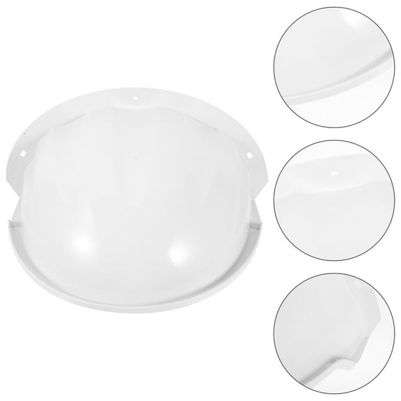 FRCOLOR White Camera Protective Plastic Cover Roof for Outdoor Use Against Rain and Sun