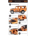 thumbnail image 4 of Coche de aleación fundido a presión modelo 1/32 Defender Off-Road con luz, 4 of 5