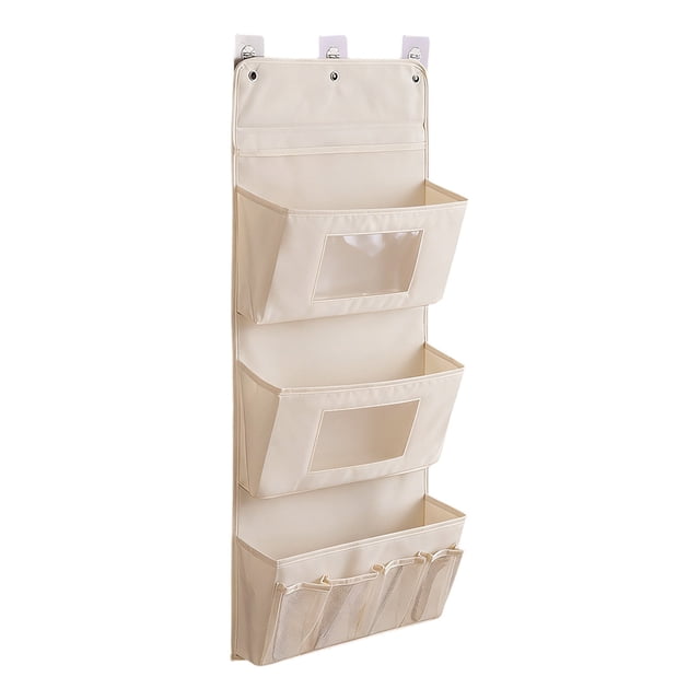 Bolsas de Regalo de Tela Pequeña Bolsa Colgante de Almacenamiento de Tela Ropa Interior Multirejilla Calcetines Puerta de Almacenamiento Detrás de la Pared Bolsa de Almacenamiento Colgante de la Pared