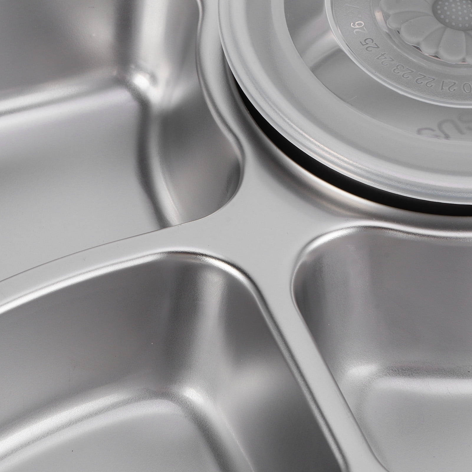 FAGINEY Bento Lunch Box,Stainless Steel Lunch Box 4‑Grid Portable Bento Box Food Storage Container