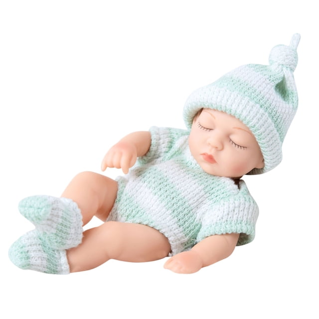 Kyusrd Summer All Sale!18cm Reborn Doll Simulation Pacifier Bib Change Soft Rubber Toy Gift