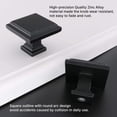 thumbnail image 3 of Homdiy 25 Pack Black Cabinet Knobs Kitchen Drawer Knobs Modern Square Cabinet Hardware, 3 of 7