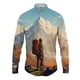 thumbnail image 2 of Camisa con solapa con estampado 3D de paisaje para hombre y mujer, camisas casuales de moda de manga larga, ropa de calle con botones, ropa unisex de gran tamaño, 2 of 5