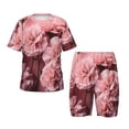 thumbnail image 1 of Fotbe Delicate Pink Carnations Pijama Estampada de 2 Piezas para Niños – Ropa de Dormir de Manga Corta Cómoda para Niños y Niñas, Camiseta y Shorts de Algodón-XX-Large, 1 of 6