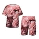 thumbnail image 1 of Fotbe Delicate Pink Carnations Pijama Estampada de 2 Piezas para Niños – Ropa de Dormir de Manga Corta Cómoda para Niños y Niñas, Camiseta y Shorts de Algodón-Large, 1 of 6