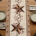 thumbnail image 5 of Table Runners 72 Inches Long Dress Scarves, Farmhouse Texas Star Brown Farmhouse Kitchen/Dining Table Runner, Coffee Tablerunners, Berry Vintage Wooden 14x72 Inch, 5 of 9