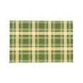 thumbnail image 7 of DouZhe Polyester Placemats Set of 4, Green White Christmas Plaid Pattern Heat Resistant Place Mats for Dining Table, 12" x 18", 7 of 7