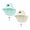 2pack-Turquoise/Milk White, variant on Kids Sun Hat UPF 50+ with Neck Flap & Wide Brim, Breathable UV Protection Hat for Fishing, Safari, Beach, Summer Outdoor for Boys and Girls