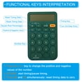 thumbnail image 3 of Uxcell Dual Function Timer Calculator with Large 8 Digit LCD Display Battery Powered, Green, 3 of 5