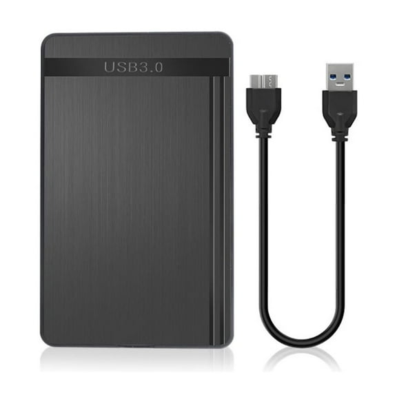 Universals 2.5inch SATAs Drive Enclosure With USB3.0 5Gbps Speed Brushed Metal Finish For PC Laptop