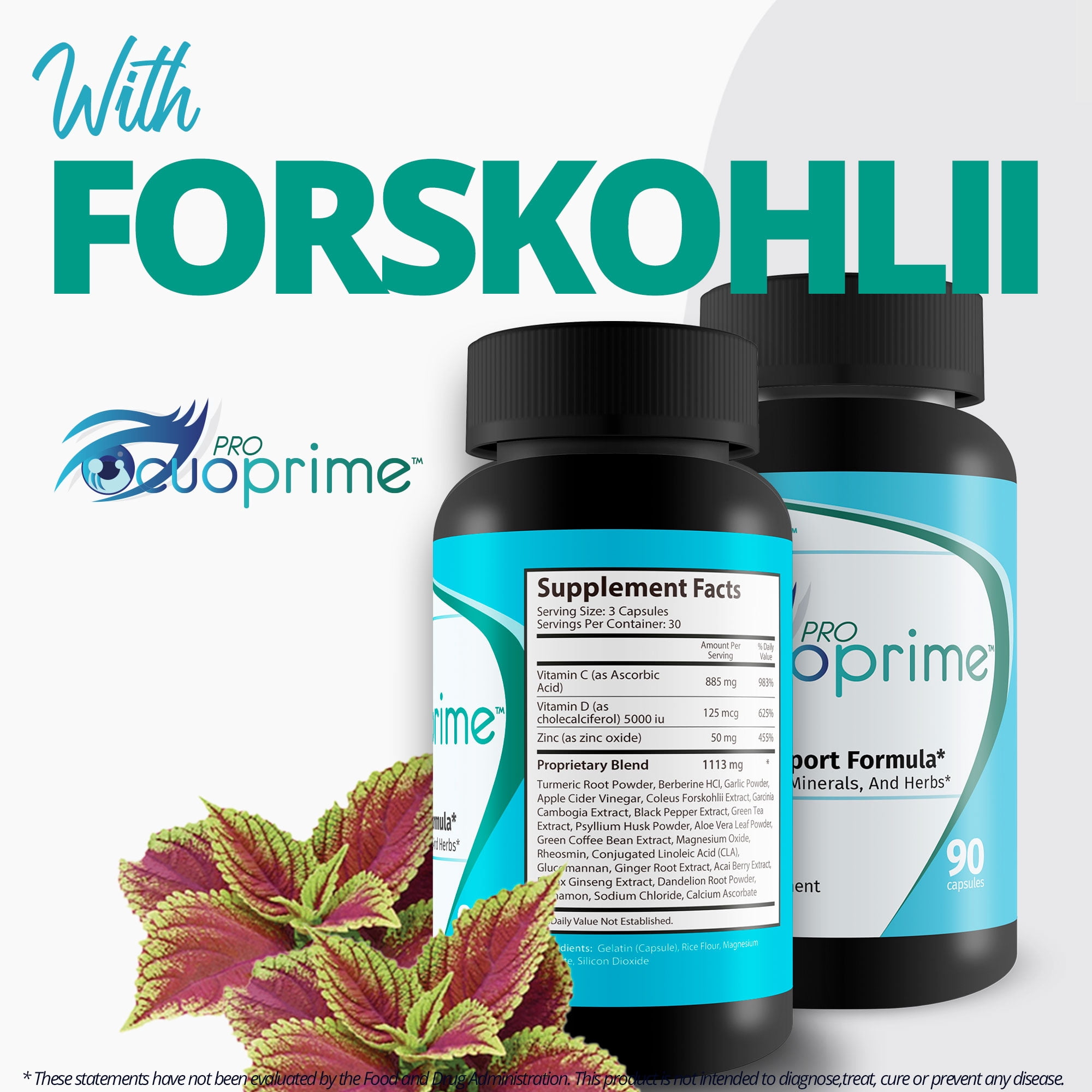 Pro Ocuoprime - Eye Health & Vision Health Support Supplement - Promote Healthy Eyesight & Clear Vision - Help Reduce Eye Strain, Eye Pressure, Dry Eyes & Blurred Vision - Pro Ocuprime Vision Formula