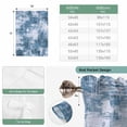 thumbnail image 6 of Modern Blue Tie Up Curtains 45 Inches Long, Kitchen Window Curtains Over Sink, Vintage Abstract Art Contemporary Small Window Curtains Shade Balloon Curtains Valances for Bedroom/Cafe 34"x45", 6 of 8