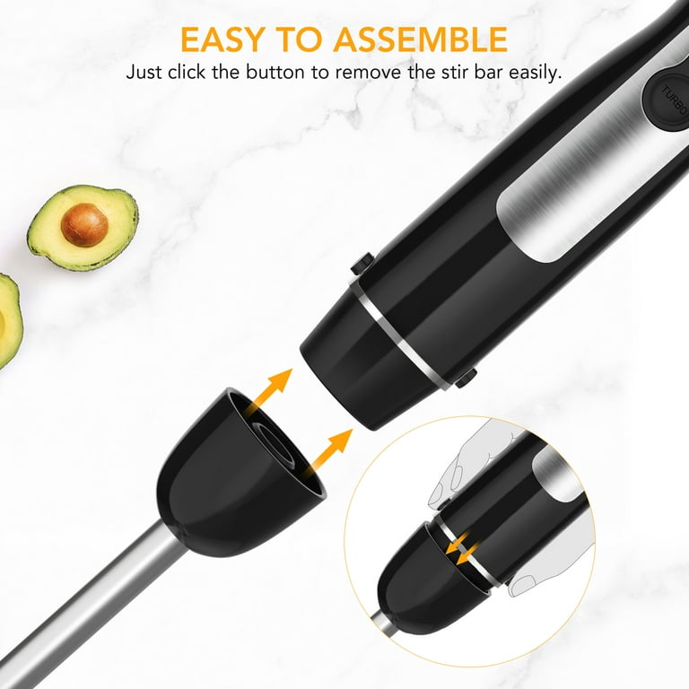 Electric Blender for Kitchen Handheld Intelligent Stirring Bar Kit