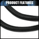 thumbnail image 4 of 1 Juego de arnés de cableado plano de 4 vías para remolque para Nissan Frontier 2005-2022 para Nissan Xterra 2005-2015 Negro, 4 of 7