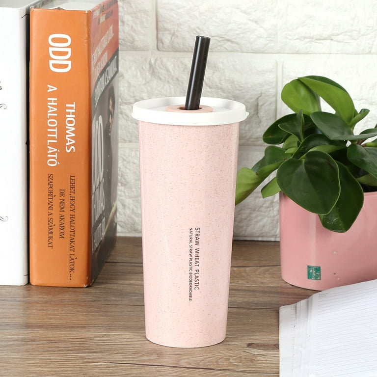 Multi-Functional Simple Water Bottle Wheat Straw Plastic Drink