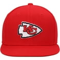 thumbnail image 2 of Youth Mitchell & Ness Red Kansas City Chiefs Gridiron Classics Ground Snapback Hat, 2 of 5