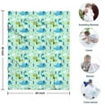 thumbnail image 4 of LightGreen Dinosaurs Clouds Trees Pattern Blanket,Comfortable Soft Lamb Wool Throw Blanket,All Season,Warm Lightweight Blankets for Sofa Bed Couch Living Room Chair,30"x40", 4 of 4