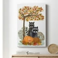 thumbnail image 6 of Raccoons On Pumpkins Under Tree Premium Gallery Wrapped Canvas - Ready to Hang, 6 of 9