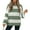 Green, variant on YOGAFOX Women Oversized Color Block Long Sleeve Pullover Sweater Green S