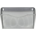 thumbnail image 2 of GoXteam Mesh Bin Office Single Pocket Wall File Holder Hanging Organizer, Silvery, 2 of 6