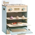 thumbnail image 6 of Robotime Wooden Green and Gold Toy Kitchen Oven Playset with Pizzas Cooking Toy for Toddlers & Boys Girls, 6 of 6