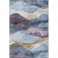 thumbnail image 2 of Addison Rugs Mayfield Premium Machine Washable Transitional Waves Denim Rectangle Rug, 3' x 5', 2 of 7