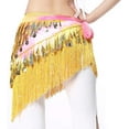 thumbnail image 5 of Lauthen.S Belly Dance Hip Scarf with Tassels Sequins, Triangle Coins Wrap Skirt Music Festival Clothing, 5 of 5