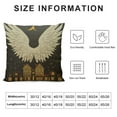 thumbnail image 5 of Nawypu Throw Pillow Covers Gold Gray Guardian Christmas Angel Wings White Holidays Celebrate Feather Greeting Handwriting Heaven Cushion Case Square Pillowcase for Home Decor, 5 of 5