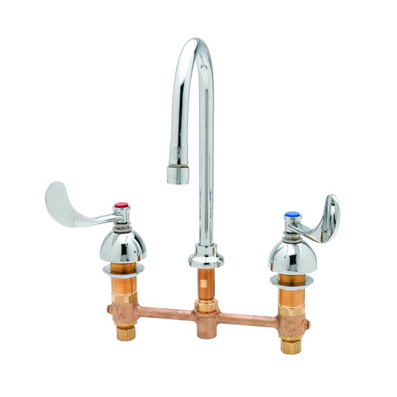 T And S Brass B-2867-04 Deck Mounted Medical Faucet - Chrome